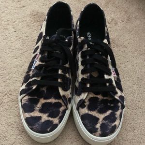 Superga Leopard Platform Sneakers